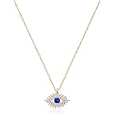 BENEIGE Gold Necklace for Women 14K Gold Plated Evil Eye Necklace Trendy Gold Pendant Necklace Jewelry For Women