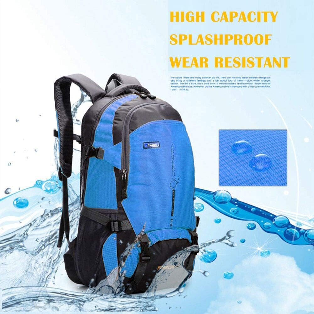 Norston camping rucksack, 45L Lightweight rucksack Hiking Backpack, Multi-functional Water-resistant Casual Camping Trekking Rucksack Cycling Travel Climbing Mountaineer Outdoor Sport Daypack Bag