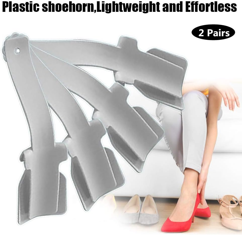 Lazy Shoe Helper,Handled Shoe Horn,Portable Sock Slider,Shoe Helper Easy On Easy Off