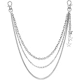 PHOGARY Star Pants Chain for Men Women Wallet Chain, Chains for Jeans Street wear Punk Accessories Layered Pants Chains