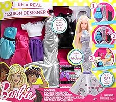 barbie be a fashion designer doll dress up kit