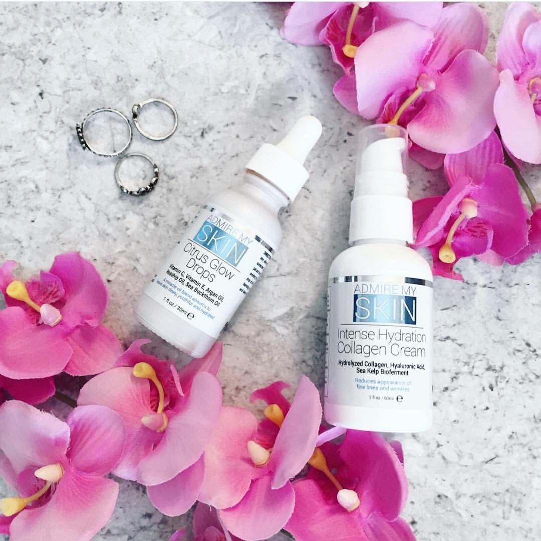 Admire My Skin Vitamin C Gua Sha Oil for Face Organic Facial Oil for