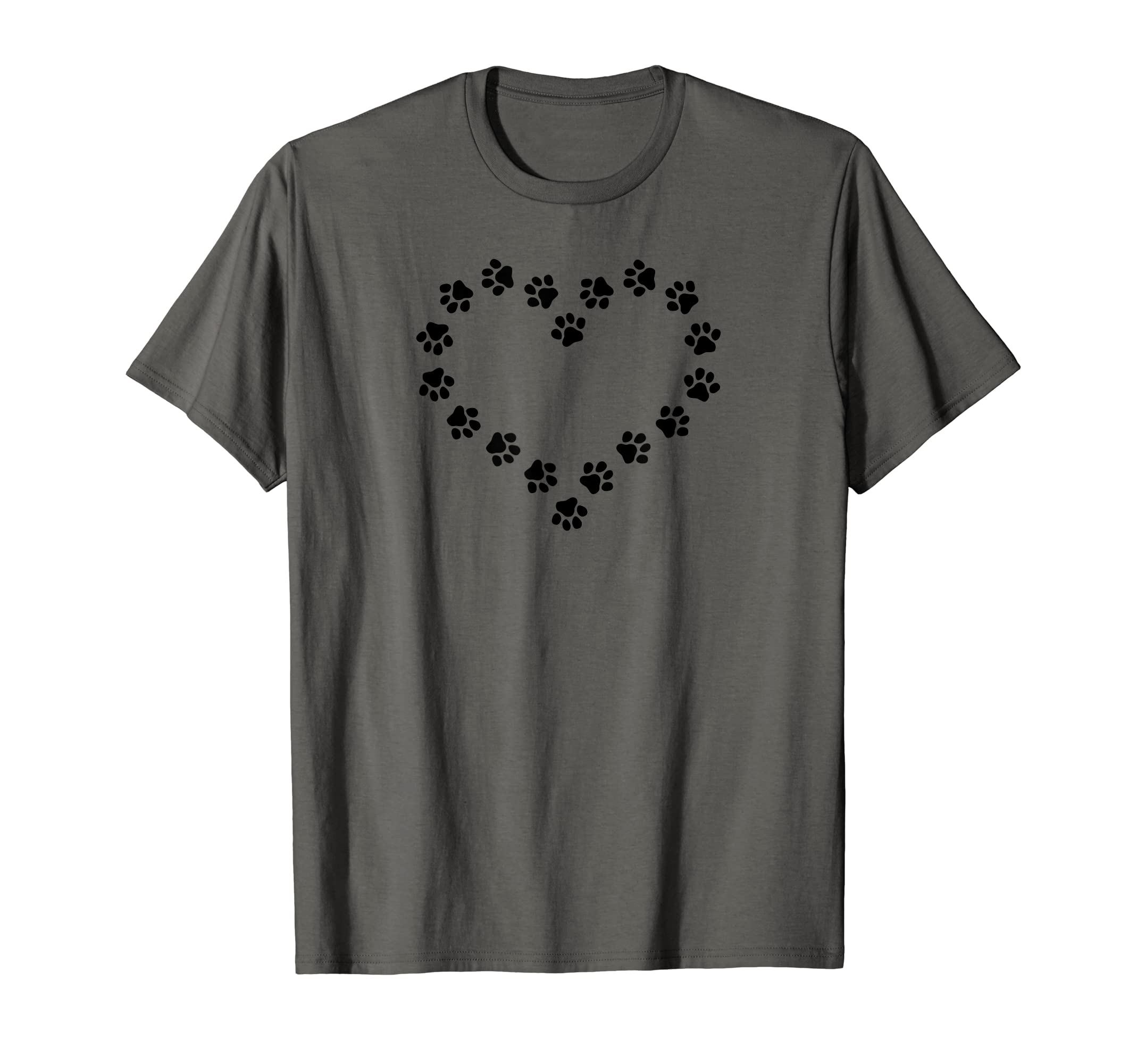 Cute Dog Paw Print Dog Gifts Paw Print Ornament Heart Love T-Shirt