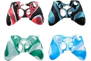 Silicone Cover Case for Xbox 360 Controller Soft Camouflage 4 Pack of Silicone Xbox 360 Controller Skin, Premium Super Grip P