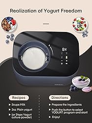 FOHERE 1.2Qt Automatic Ice Cream Maker Machine with
