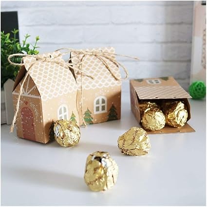 20 / 50pcs Casa formada bolso de la caja de regalo del papel ...