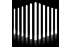 YOFOBU 12 Inch 24 PCS White Glow Stick Bulk Jumbo Light Sticks Glow in the Dark Party Supplies Light Up Sticks Party Favors Glow Toy for Halloween,Christmas,New Year,Wedding,Birthday,Carnival