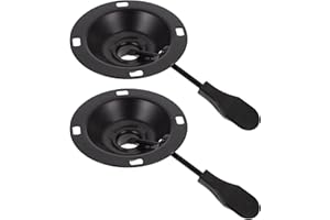 BESPORTBLE 2pcs Black Ironware Chair Mountings Swivel Base Replacement Parts for Office and Lounge Chairs