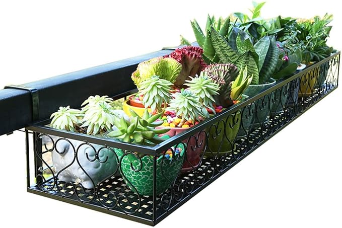 Jardinería Balcón Baranda Soporte Colgante Flor Inicio Valla De ...
