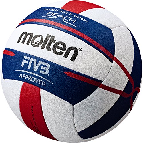 Molten FIVB Approved Elite Beach Volleyball Red/White/Blue - Thumbnail 2