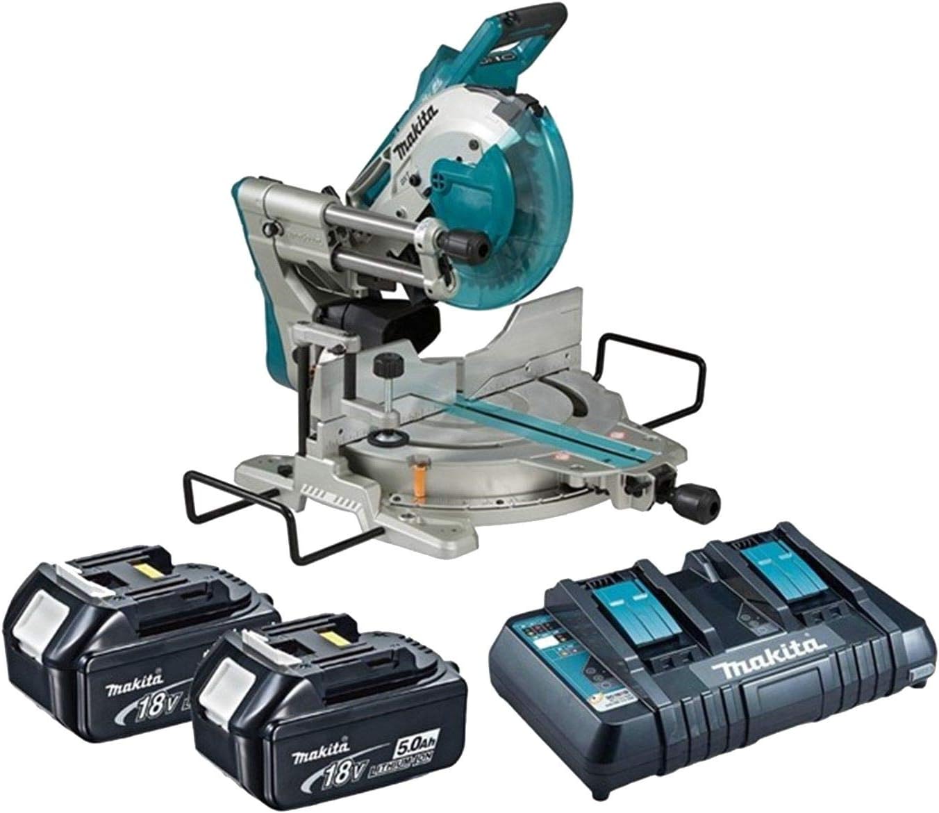 Makita DLS110PT2 Mitre Saw Twin 18v / 36v Cordless Brushless LXT 260mm