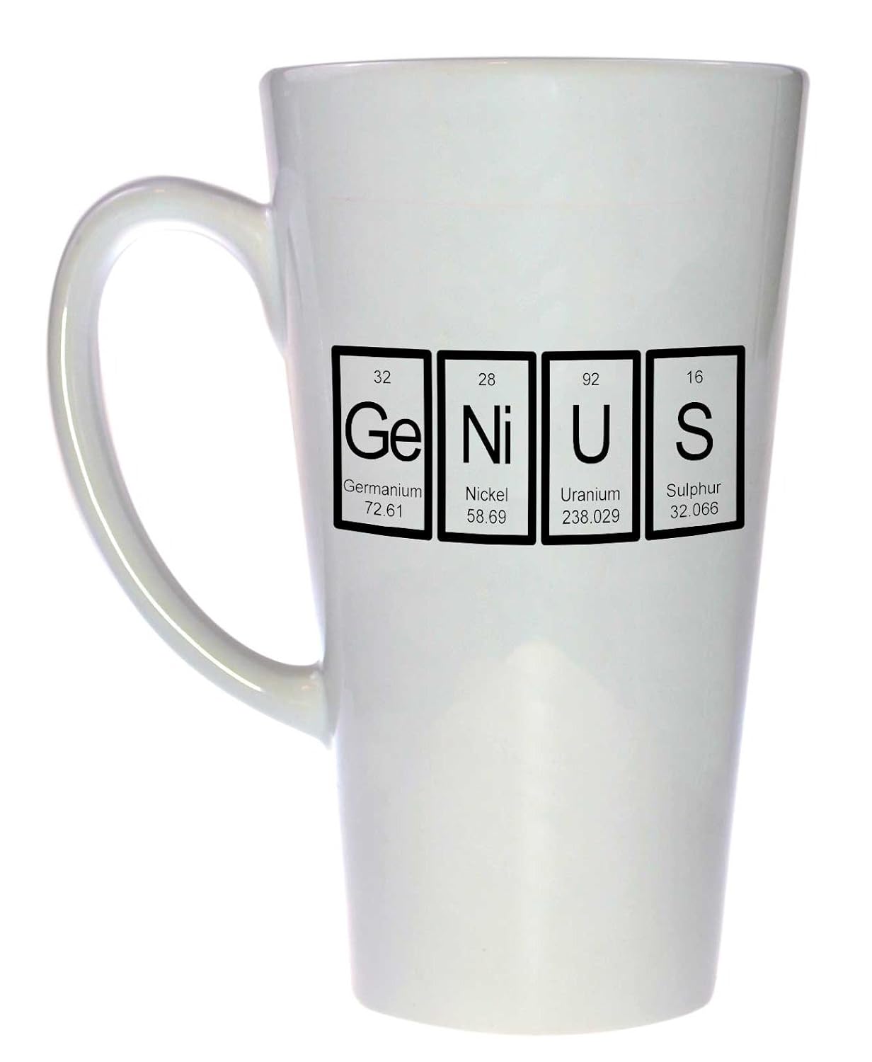 Amazoncom Genius Periodic Table Tall Latte Coffee Or Tea Mug Handmade