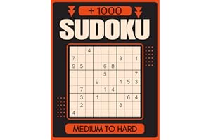 1000+ Sudoku Medium to Hard: Sudoku Challenge for Adults - Big Book of Medium to Hard Puzzles