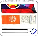 HONBO HUGE Fighter Plane Kite 58in Wide Easy Fly Kit Line Swivel Included view 6