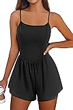 Ekouaer Womens Summer Sleeveless Workout Rompers