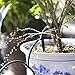 QMOEH Drip Emitters + Support Stakes (50 + 50pcs) Perfect for 4mm / 7mm Tube, Adjustable 360 Degree Water Flow Drip Irrigation System for Flower Beds, Vegetable Gardens, Herbs Gardens.