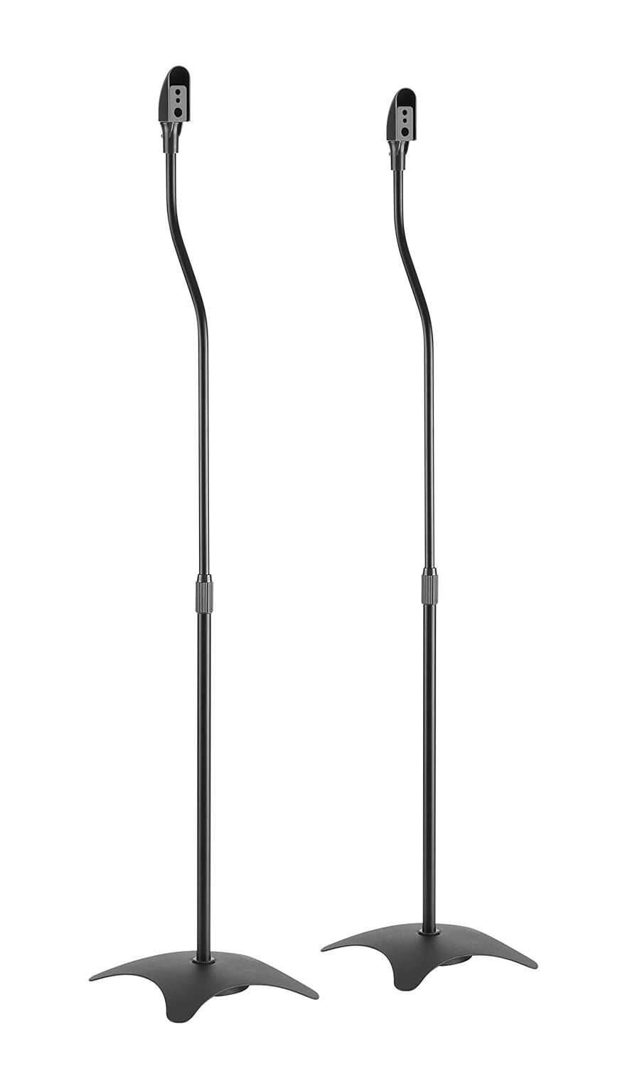 Black Universal Surround Sound Speaker Stands fit Sony, Samsung, LG