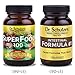 Healthy Skin and Weight Loss Detox - Dr. Schulze's Doc Hollywood Secrets Bowel Cleanse; SuperFood 100 Vitamin and Mineral Supplements (90 count); Intestinal Formula #1 All-Natural Capsules (90 Count)