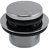 Keeney PP826-20 Tub Drain Complete Assembly Tip Toe, 5" x 4", Polished Chrome