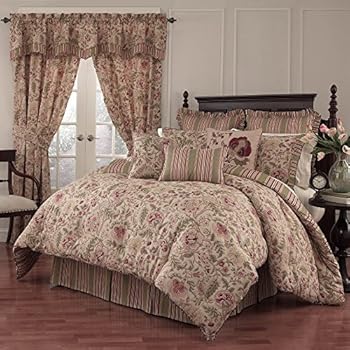 Amazon Com Waverly Imperial Dress Antique Comforter Set 96x92