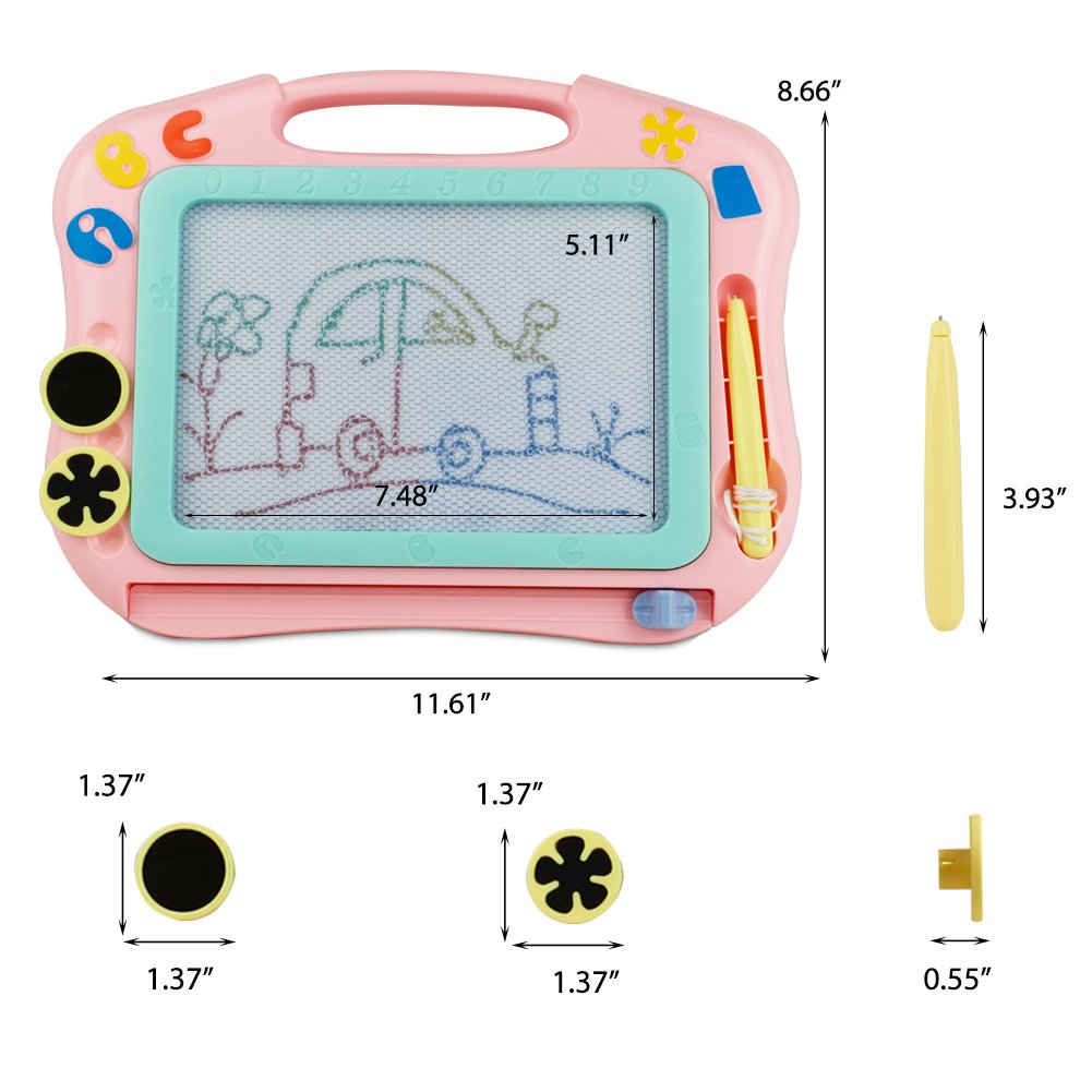 Fajiabao Magnetic Drawing Board-Small Kids Drawing Doodle Board for Toddler Kids Birthday Gift for Writing Painting and Learning