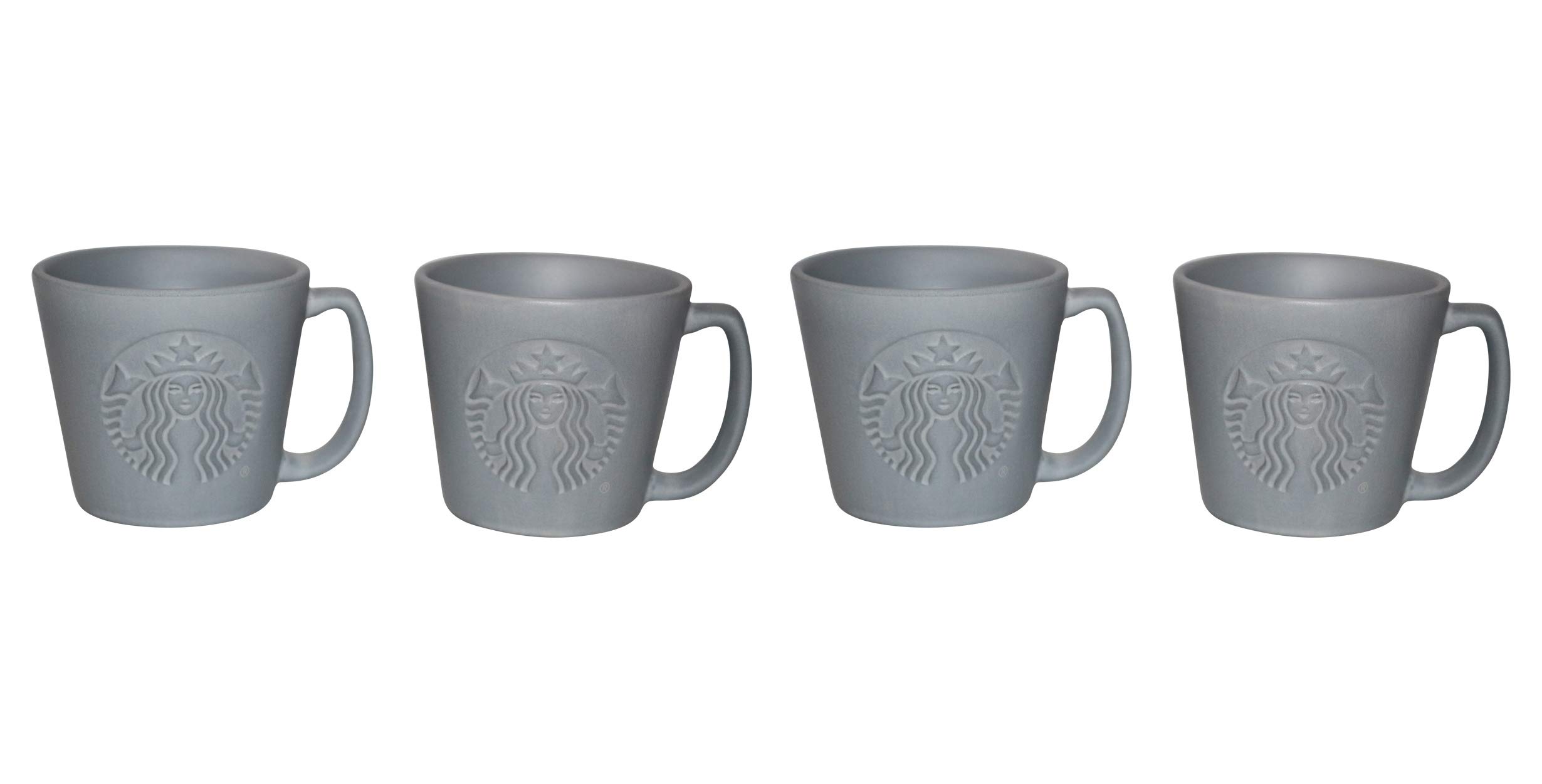 Starbucks Espresso Cup, Grey Stone Starbucks Espresso Mug Set, Demitasse (Grey, 4)