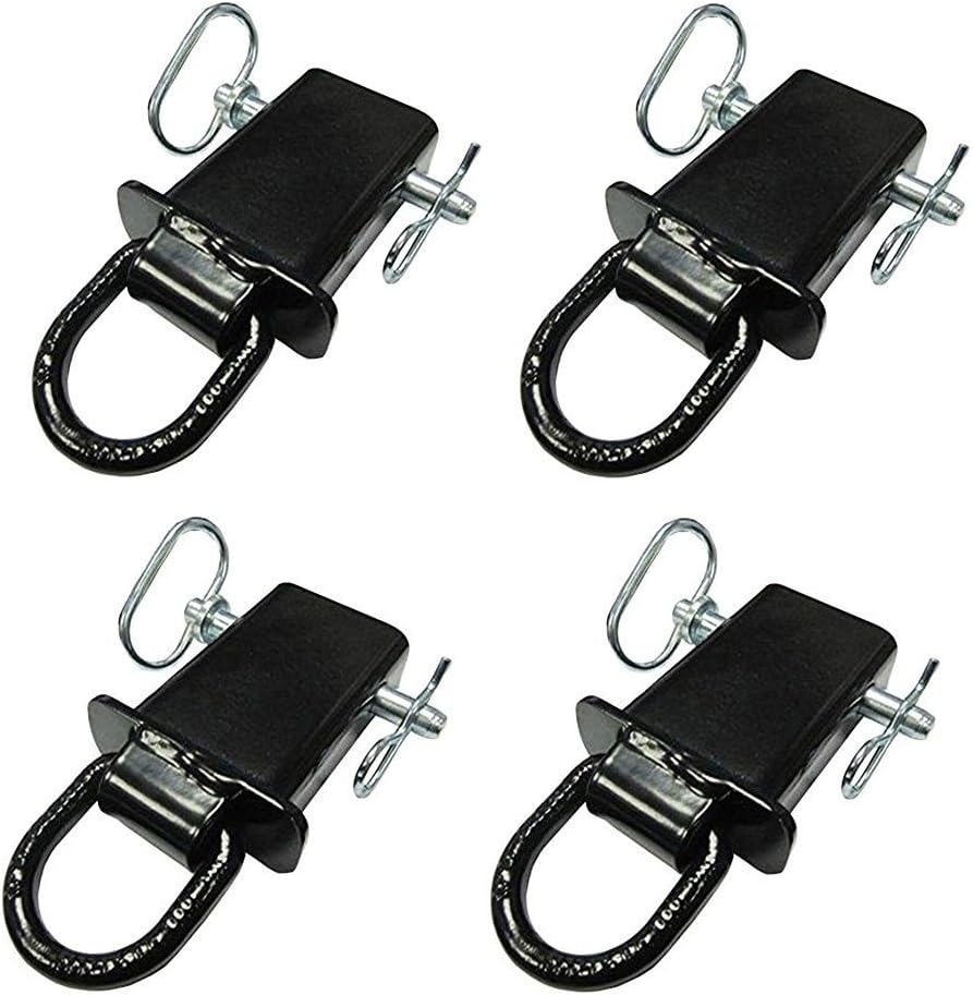 PJ Trailers Heavy Duty Stake Pocket D-Ring Rated 11,780 lb, Pack of 4