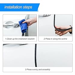 BLAU GRUN Car Door Edge Guards, Universal Rubber