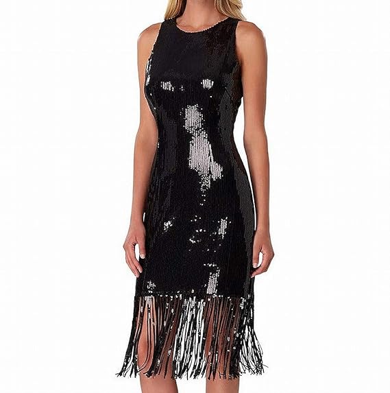 tahari sequin dress