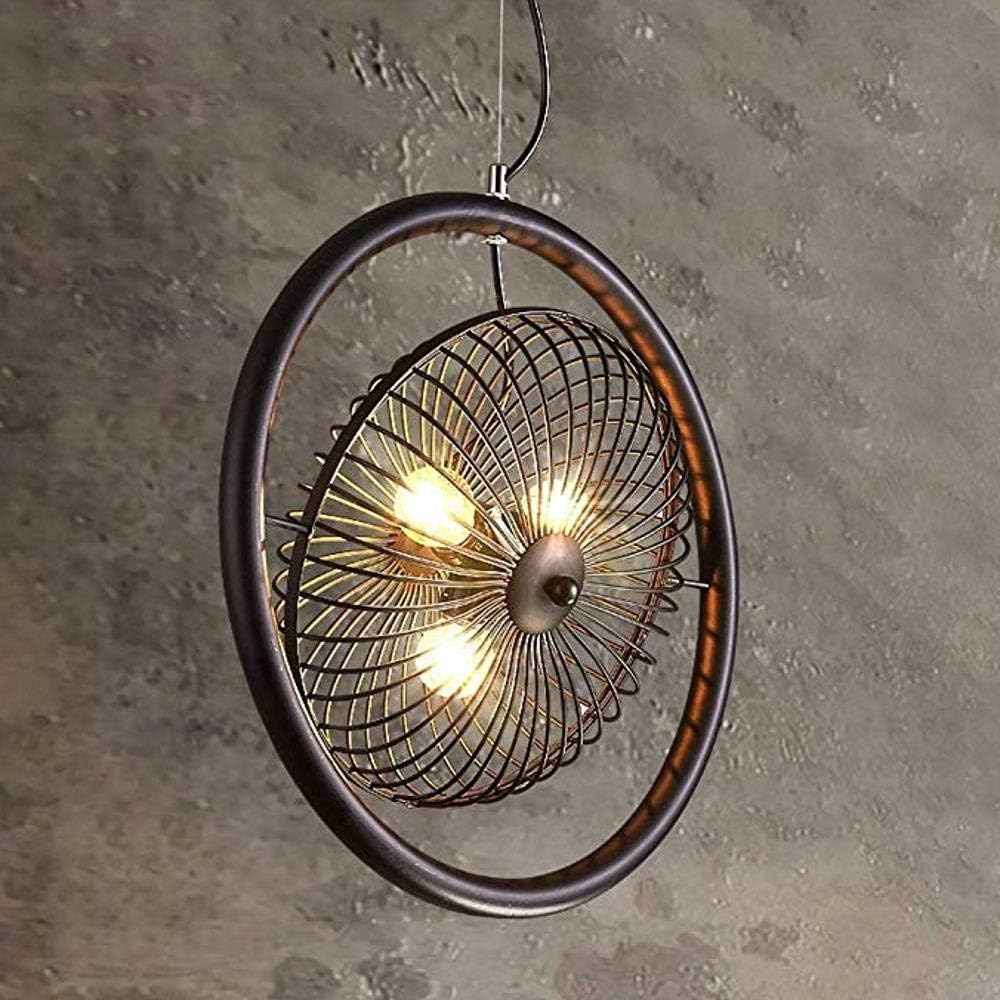 12 Mejores Luz De Techo Vintage Retro Ventilador Luz Negro Metal