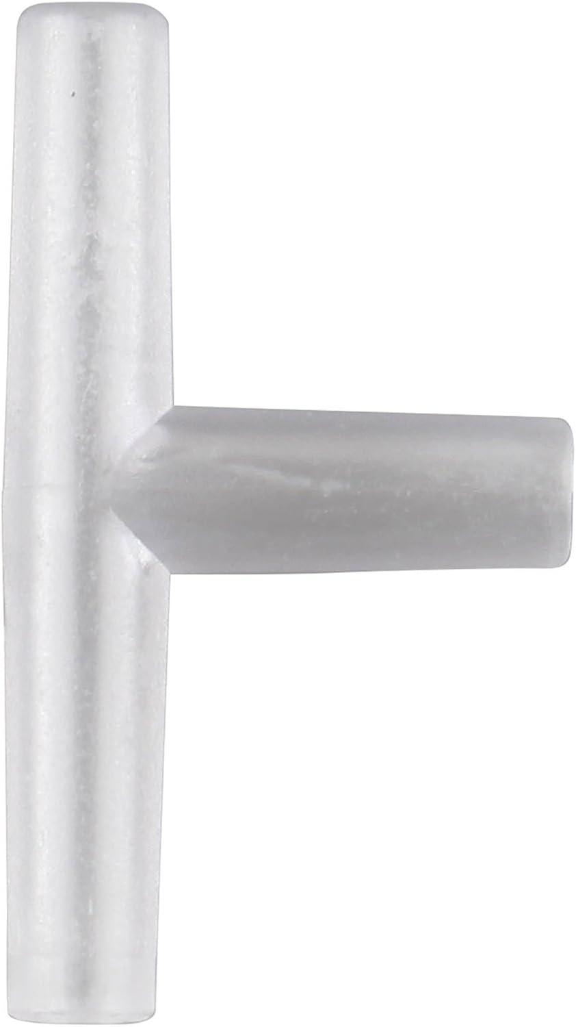 HALJIA 10PCS 4mm Clear Plastic Aquarium 3 Way T Type Air Valve Air Tubing Connectors, Silver - Image 4