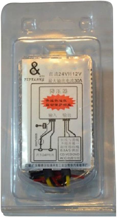 Amjimshop(TM) 30a Dc 24v to 12v Power Converter Adapter Supply Car Truck Device