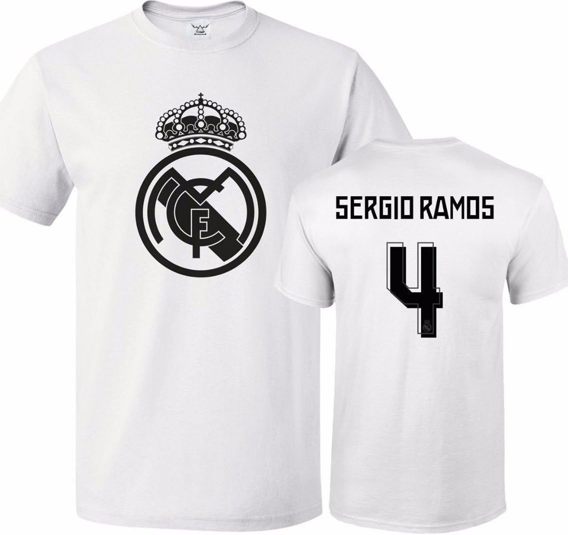 Tcamp Real Madrid Shirt Sergio Ramos #4 Jersey Men T-Shirt