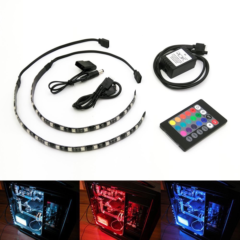 ATTAV RGB LED Light Strip Full Kit for PC Computer Case, Fixed