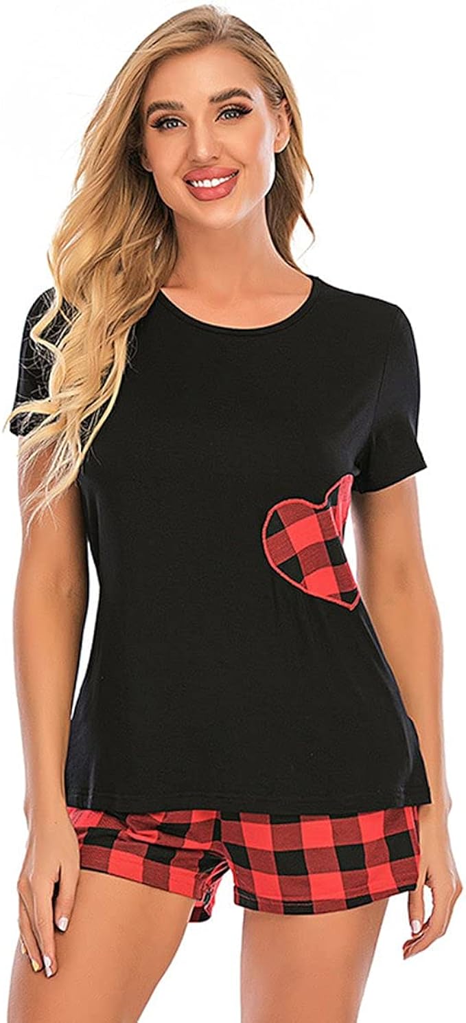 KKAAMYND Ropa de mujer europea y americana Summer Plaid Traje de dos