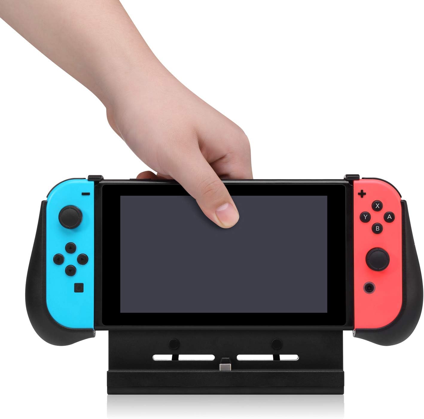 KINVOCA Battery Pack for Nintendo Switch, 10000mAh Switch Portable Charger with 18W Quick Charge, Charging and Battery Case with Detachable Joycon Grip, Kick Stand and Game Cartridges Storage: Home Audio & Theater