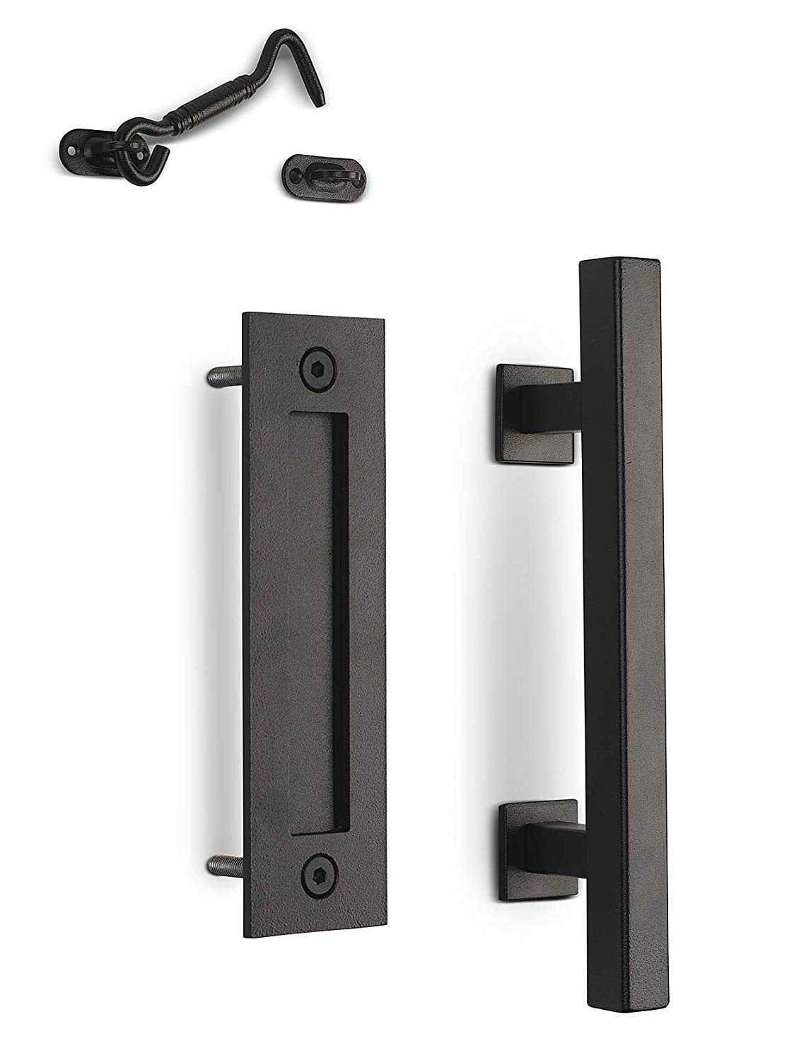 Buy MJC & Company 12" Square Modern Sliding Barn Door Handle Pull