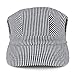 Oversized Men's Classic Denim Stripe Conductor Engineer Cotton Cap - 2XL - Blue/White