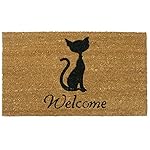 Rubber-Cal Meow Cat Welcome Mats Cat Doormat, 18 x 30-Inch
