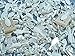 25 CleverDelights Medium Leaf Bails - 26x8mm - Shiny Silver Color - Medium Glue On Bails - Scrabble Glass Pendants Scallop Edge Tibetan Bails - 1 x 5/16 inch 26mm x 8mm