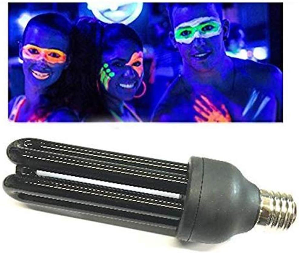 AGAWA UV Light,E27 Ultraviolet Light, Fluorescent Blacklight CFL Light Bulb Nightclub Bar Germicidal Lamp