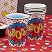 Ginger Ray Comic Superhero Kaboom Party Paper Cups (8 Pack), Mixed