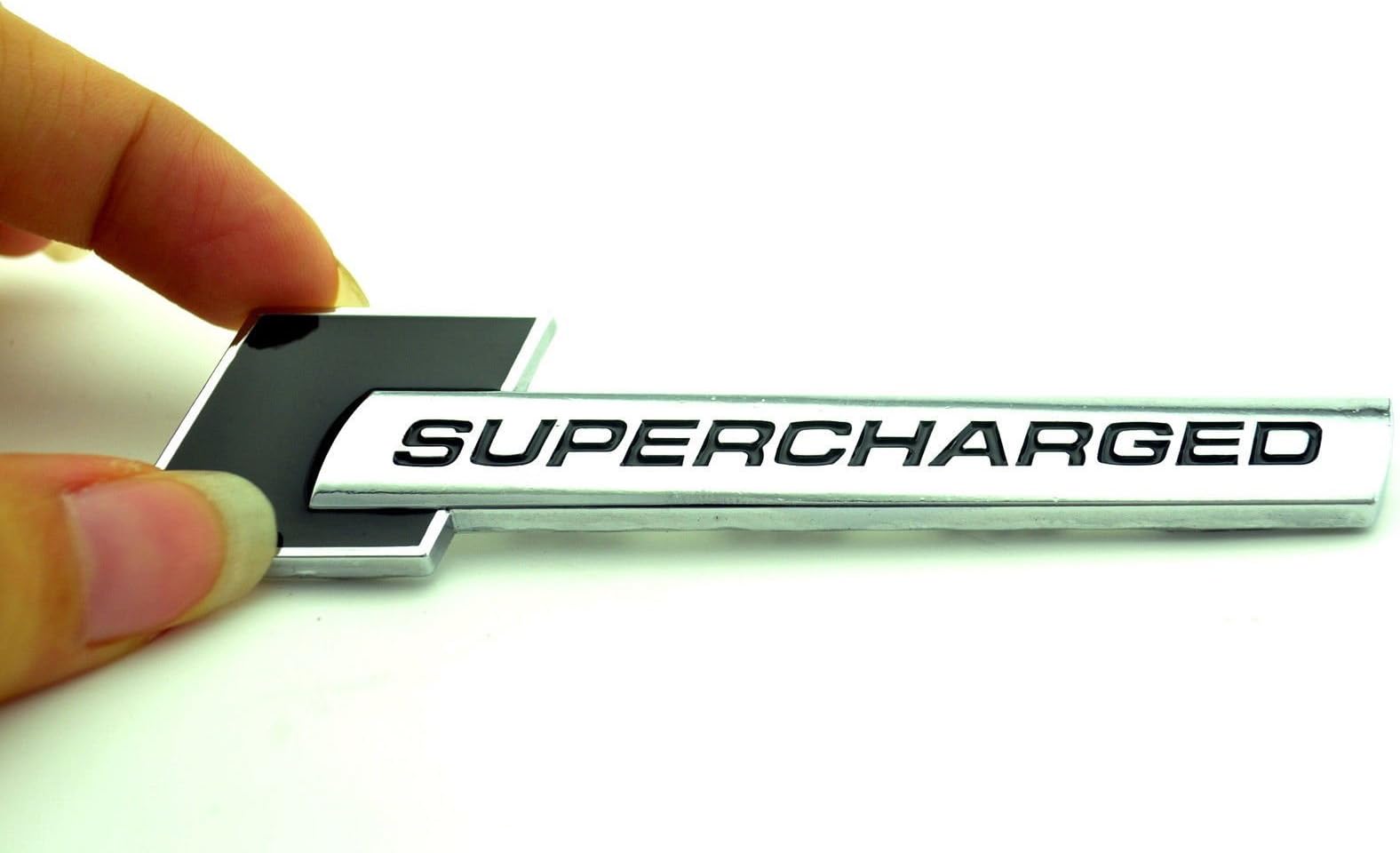 sadtg ID Metal SUPERCHARGED Car Badge Sticker for ATD ELR CTS CTS-V XTS CTS Car Emblem