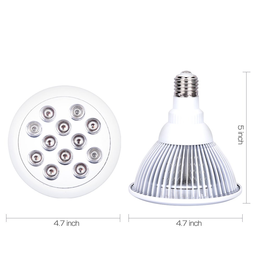 Led Grow Lights Bulb, Grow Lights for Indoor Plants, Grow Lamp for Hydroponics Greenhouse Organic, Plant Lights (E26 24w) …
