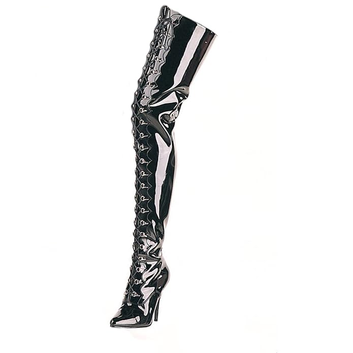 Higher-Heels PleaserUSA Overknee-Stiefel Seduce-4026 extra lang