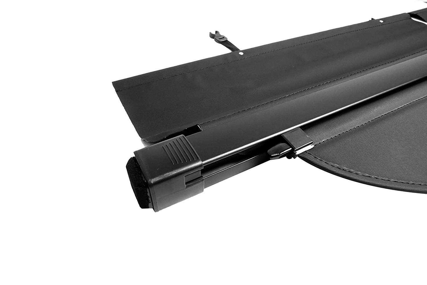 Vesul Black Tonneau Cover Rear Trunk Cargo Luggage Security Shade Compatible With Toyota Rav4 2013 2018 Tonneau Covers