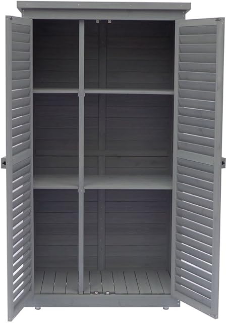 Habitat Et Jardin Armoire De Jardin Space 87 X 46 5 X 160 Cm Anthracite Amazon Fr Jardin