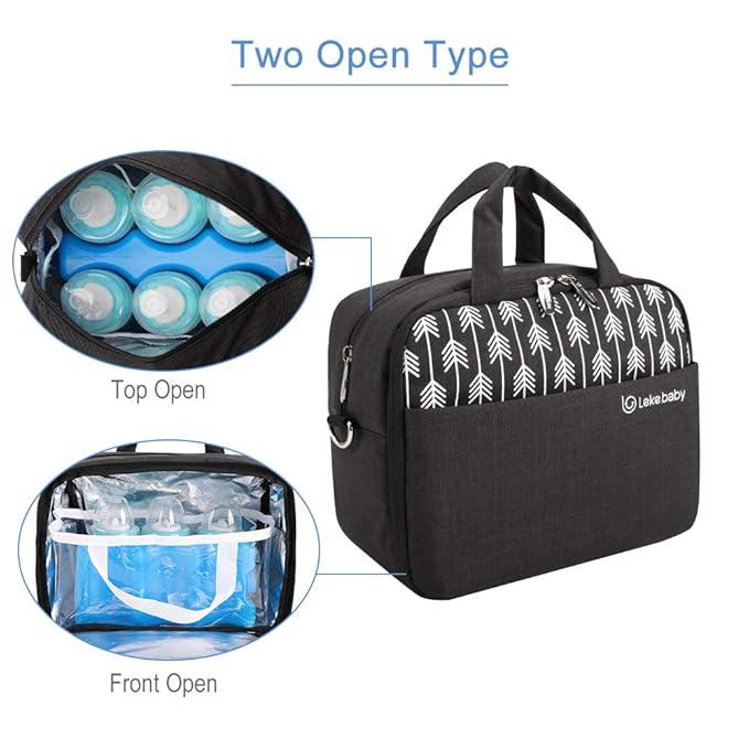 lekebaby breast milk cooler bag