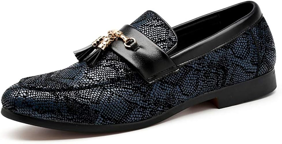 snakeskin driving shoes
