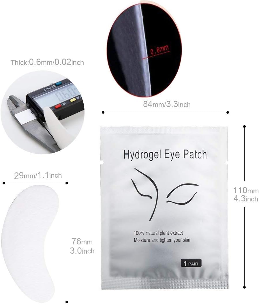 RZJZGZ 120 works Eye Gel Pads, Lint Free Eyelash Pads, Under Eye Gel Pads for Pro Salon and Individual Eyelash Extension - Image 3